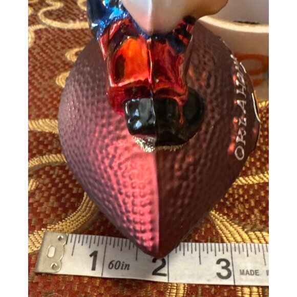 Oklahoma State University Cowboys Football Pistol Pete Metallic Ornament (READ) - Picture 9 of 10